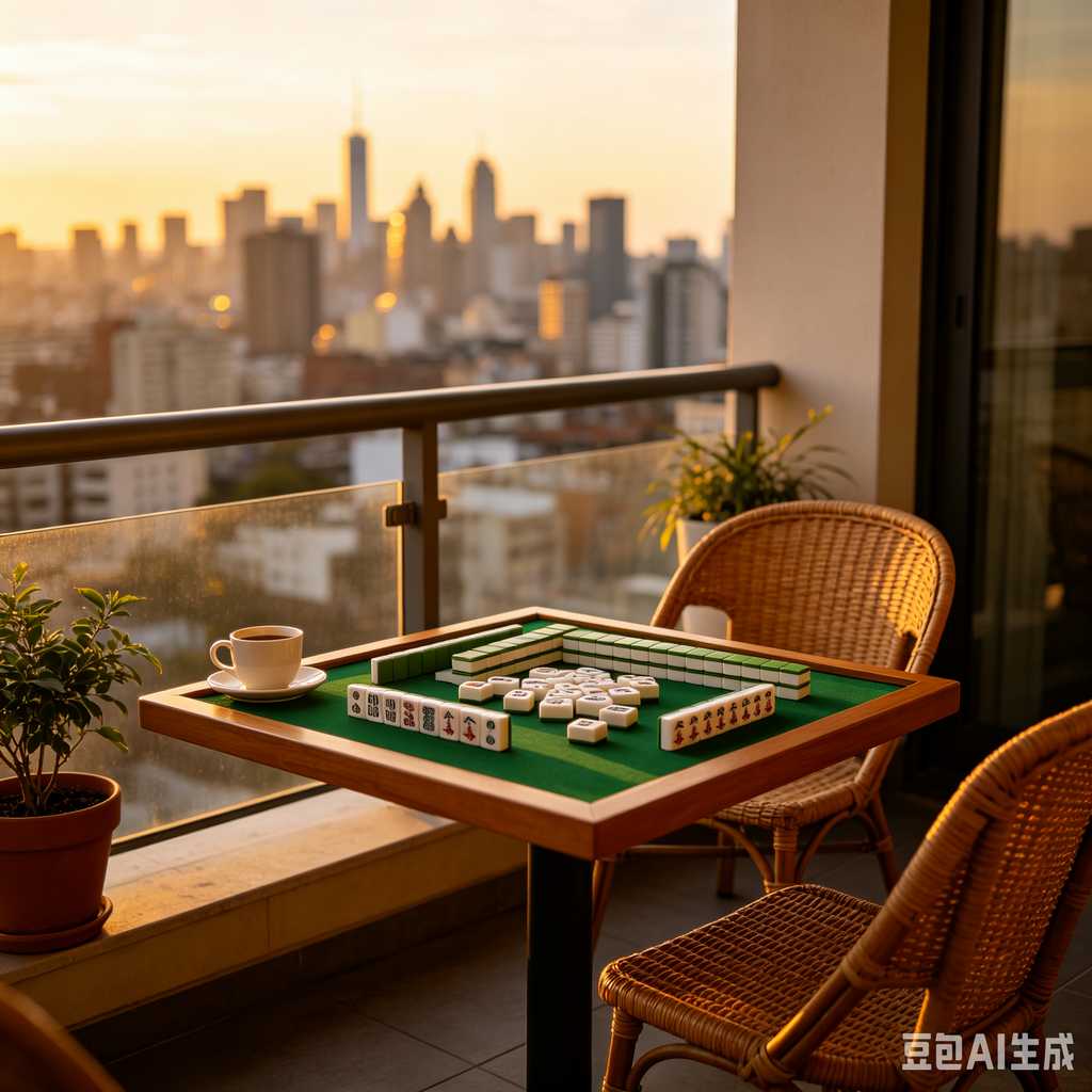 artistic mahjong tiles set