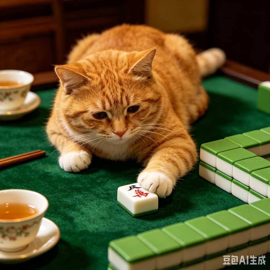 antique style mahjong set